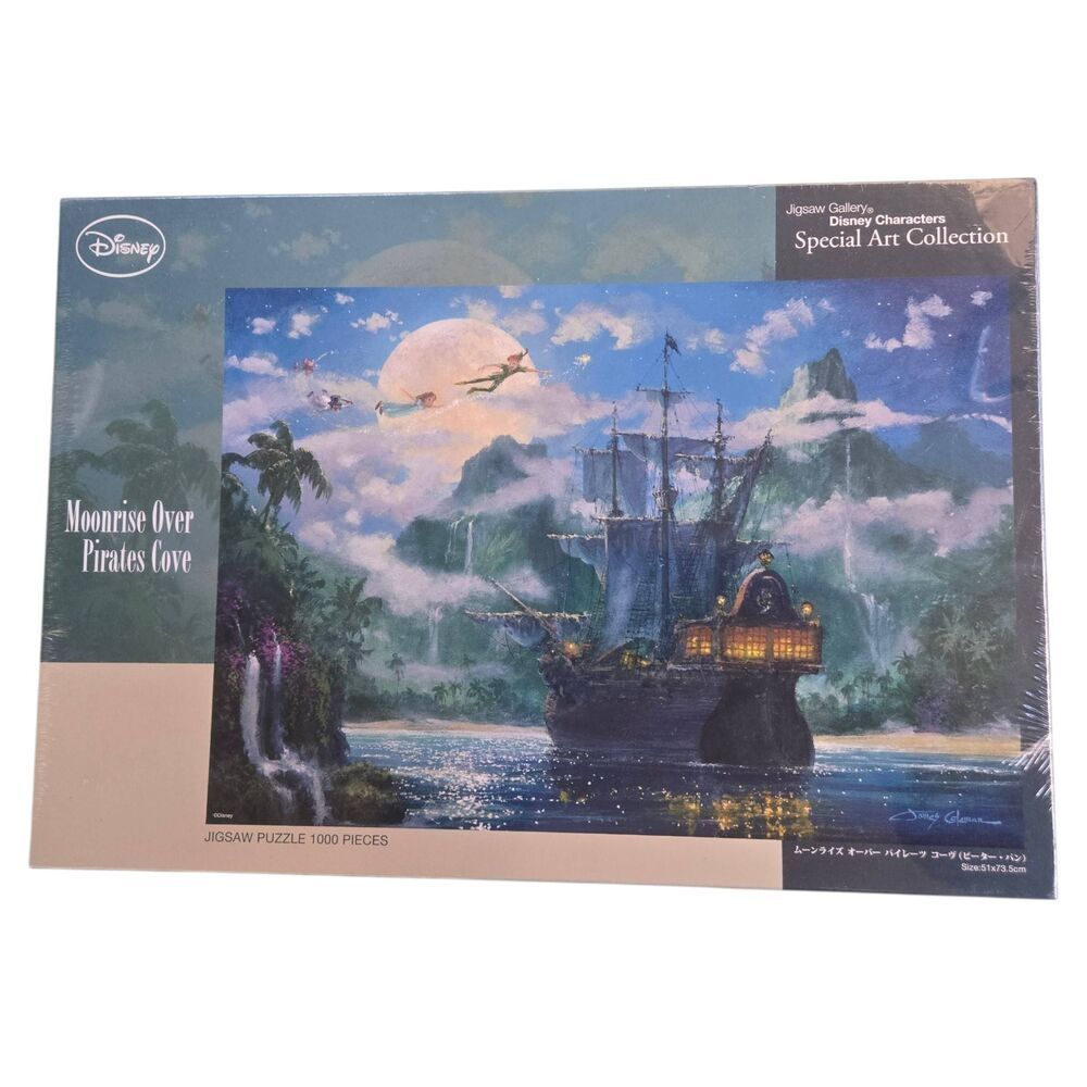 Disney Special Art Collection Moonrise Over Pirates Cove 1000 Pcs Jigsaw Puzzle